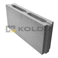 перегородочный пустотелый блок (бетонный) 390х80х188 - серый колдиз Электросталь купить