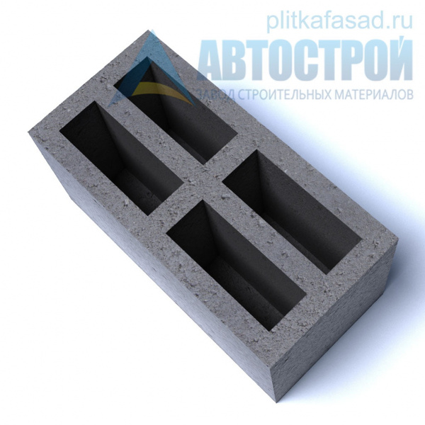 Блок бетонный стеновой 190×190(188)x390 мм четырехщелевой А-Строй в Электростали по низкой цене