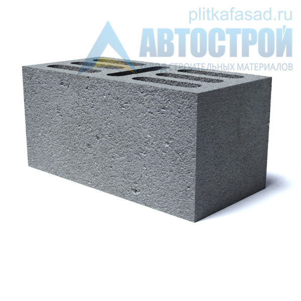 Блок бетонный стеновой 190x190x390 мм семищелевой А-Строй в Электростали по низкой цене