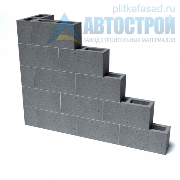 Блок бетонный для межквартирных перегородок 120х190х390 мм пустотелый А-Строй в Электростали по низкой цене
